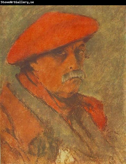 Jozsef Rippl-Ronai Self-portrait with Red Beret